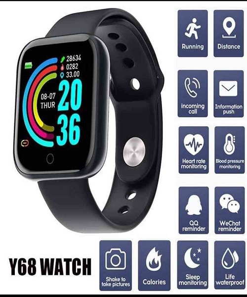 Smart Watch in Bangladesh Y68| স্মার্ট ওয়াচ